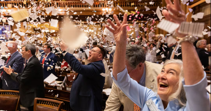 paper in the air